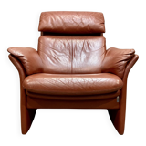 "Erpo" high designer leather armchair
