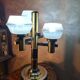 space age salon lamp, lumina UFO, 1970s to 80s chrome steel, rare model,