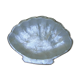 Vide poche ou porte savon en nacre blanche forme coquille st jacques