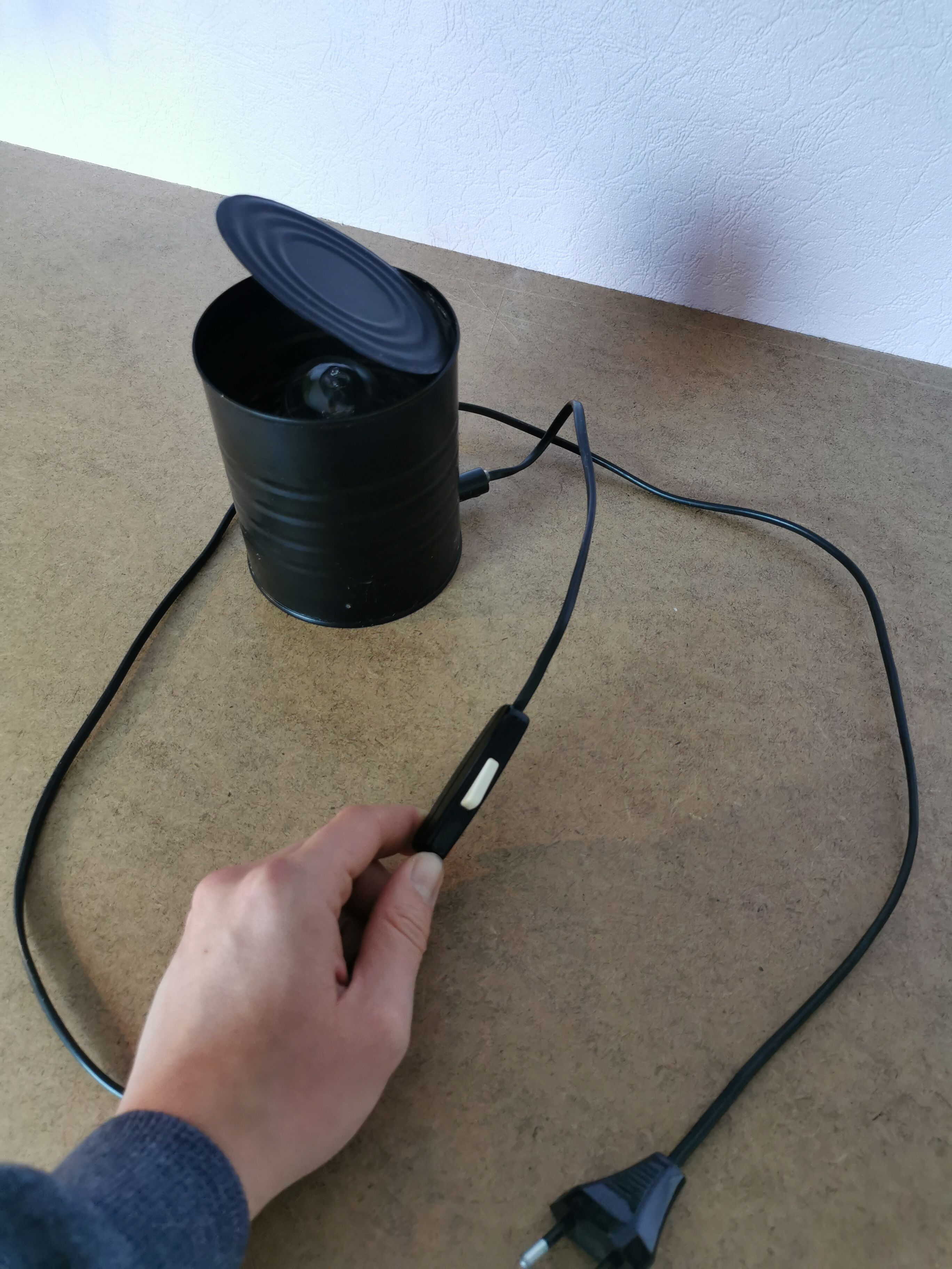 Canned lamp, Vrieland Design, Netherlands, 1970