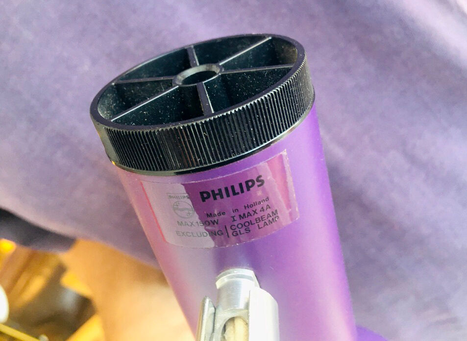 Spot métallique réglable, années 1970