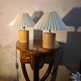 pair of bedside lamps solid wood Scandinavian design 31x25 electric change
