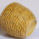 Vintage “rope” slip ceramic planter