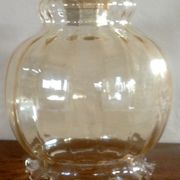 Suspension plafonnier en verre vintage
