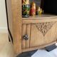 black Art Deco bedside table