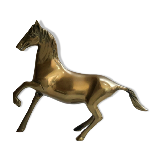 Statuette de cheval en laiton années 70