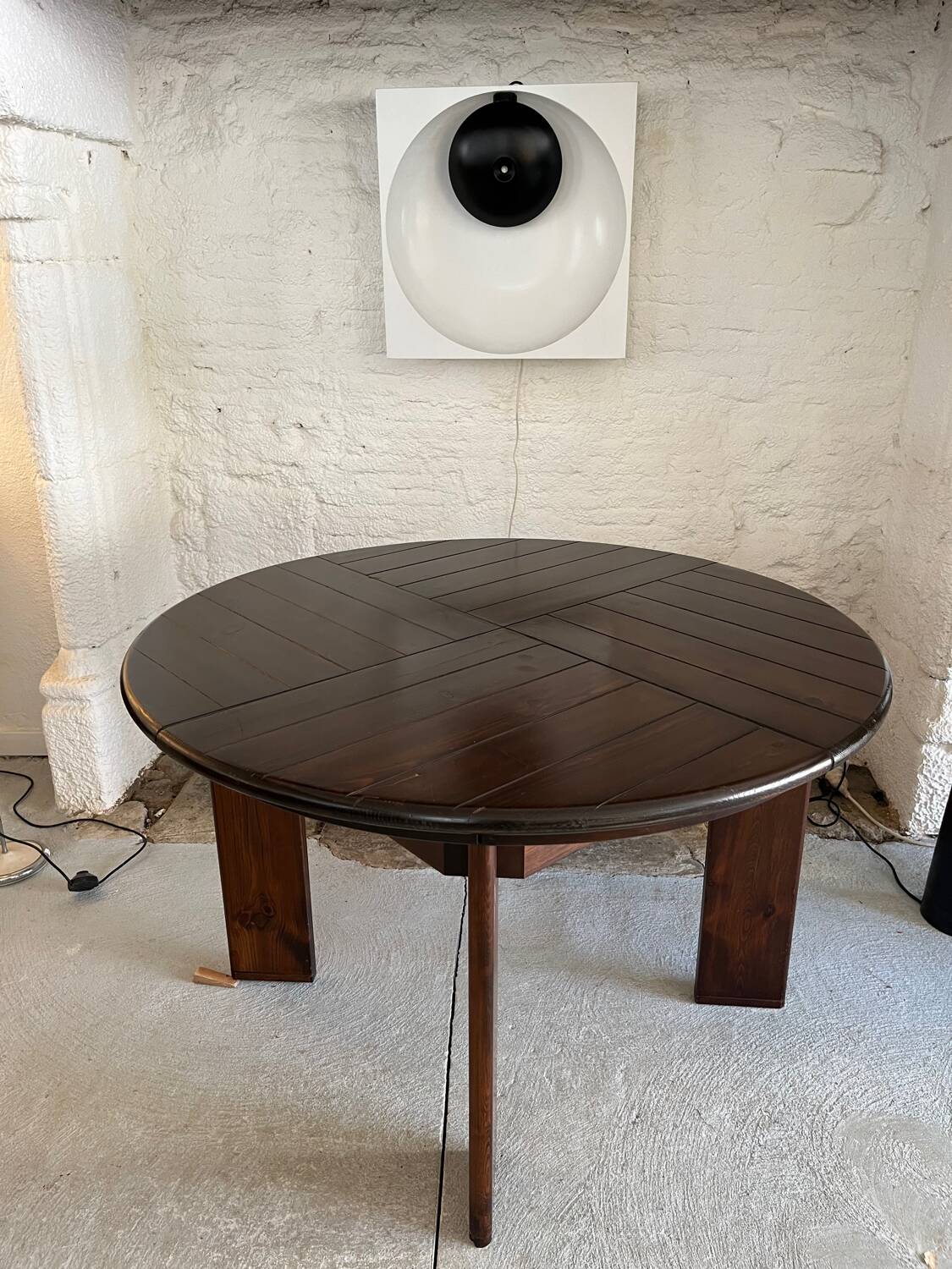 Silvio Coppola Table and 4 Chairs Set 1970