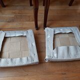 Paire de chaiss Restauration en acajou