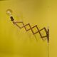 Vintage Dutch Harmonica Wall Lamp T. Zweers, from the 1960