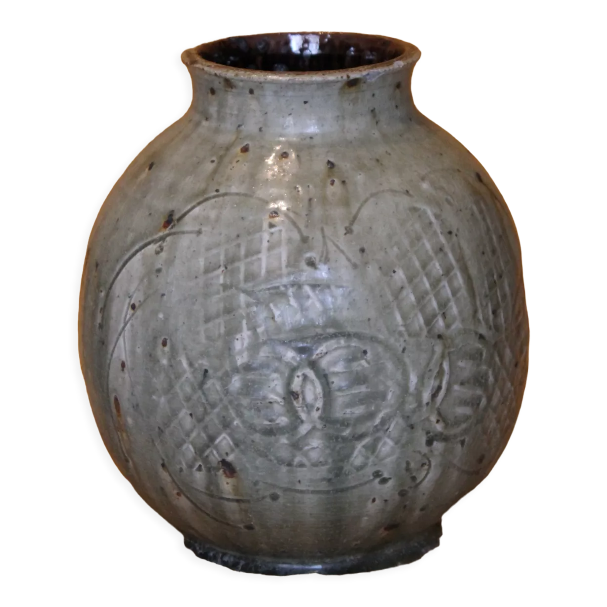 Ceramic vase signed Jean-claude Seris