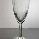 Set of 6 crystal wine glasses
