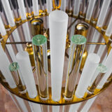 Vintage christoph palme design chandelier - glass pegs - 1960s