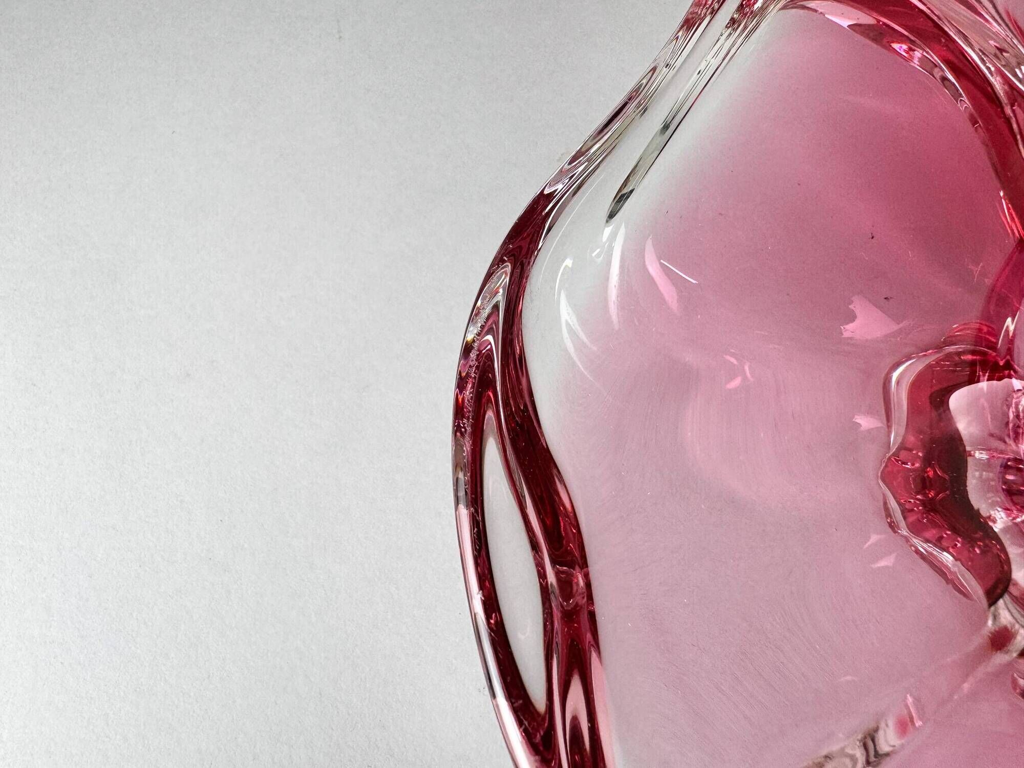 Art Glass Bowl by Josef Hospodka for Chribska Glassworks, 1960's