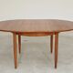 Round extending table, light oak, East Germany, 1960s