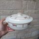 Soup tureen with lid in Salins ironstone model Nénuphar 25.5cm