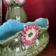 Art Nouveau planter and vase