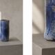 Vintage Natural Scandinavian Modern Blue Clay Ceramic Vase, 1960s