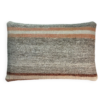 Vintage turkish kilim cushion cover, 30 x 50 cm
