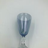 5 verre à pieds vintage multicolore