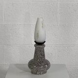 Vintage ceramic and opaline lamp