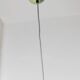 Metal retro pendant – postmodern Memphis style from the 1980s, purple, silver, green, striped cable, Pop Art interior, vintage light fixture