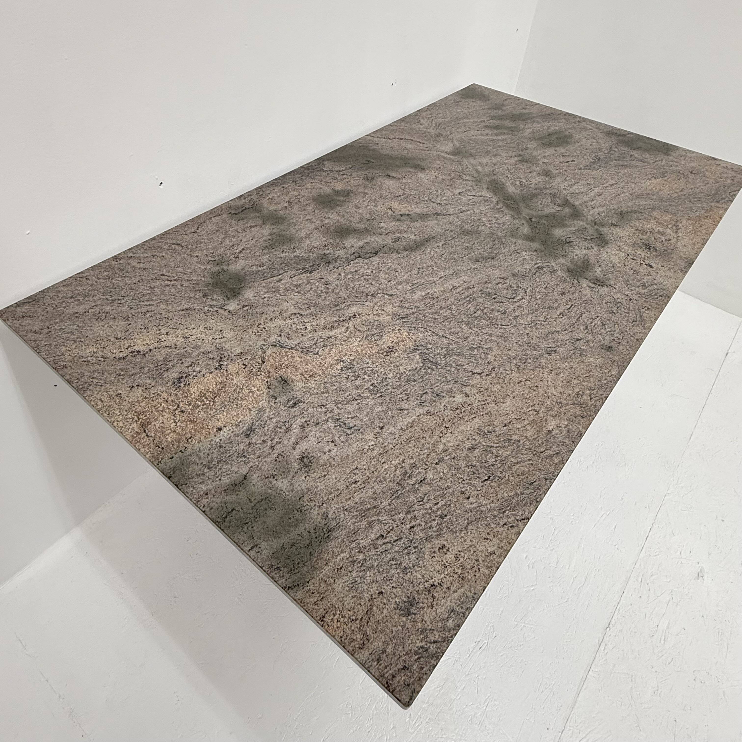 Mid-century modern granite dining table , 1970s