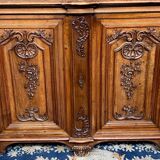 Louis XV style carved walnut chest of drawers