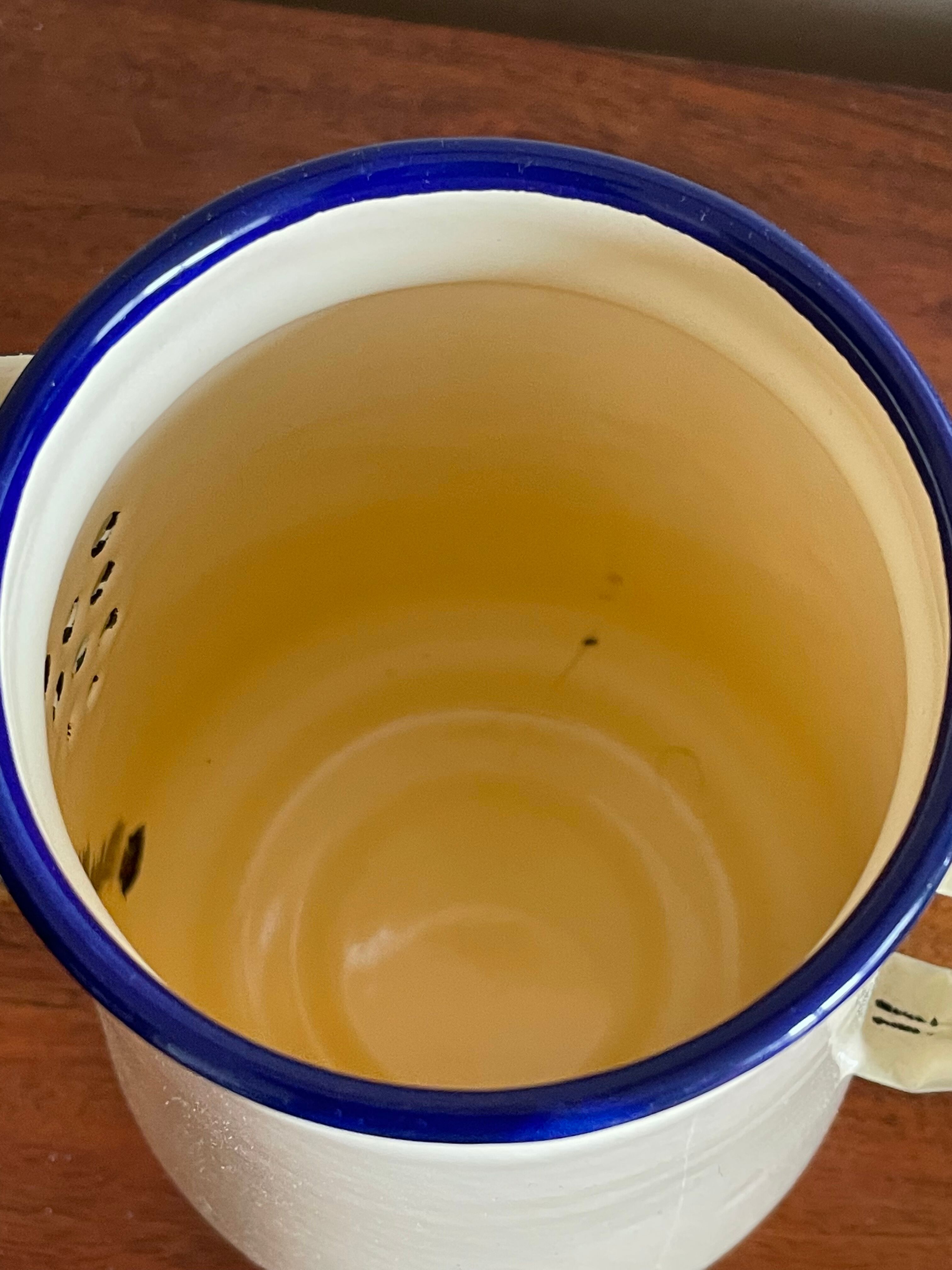 Enamelled sheet metal pourer