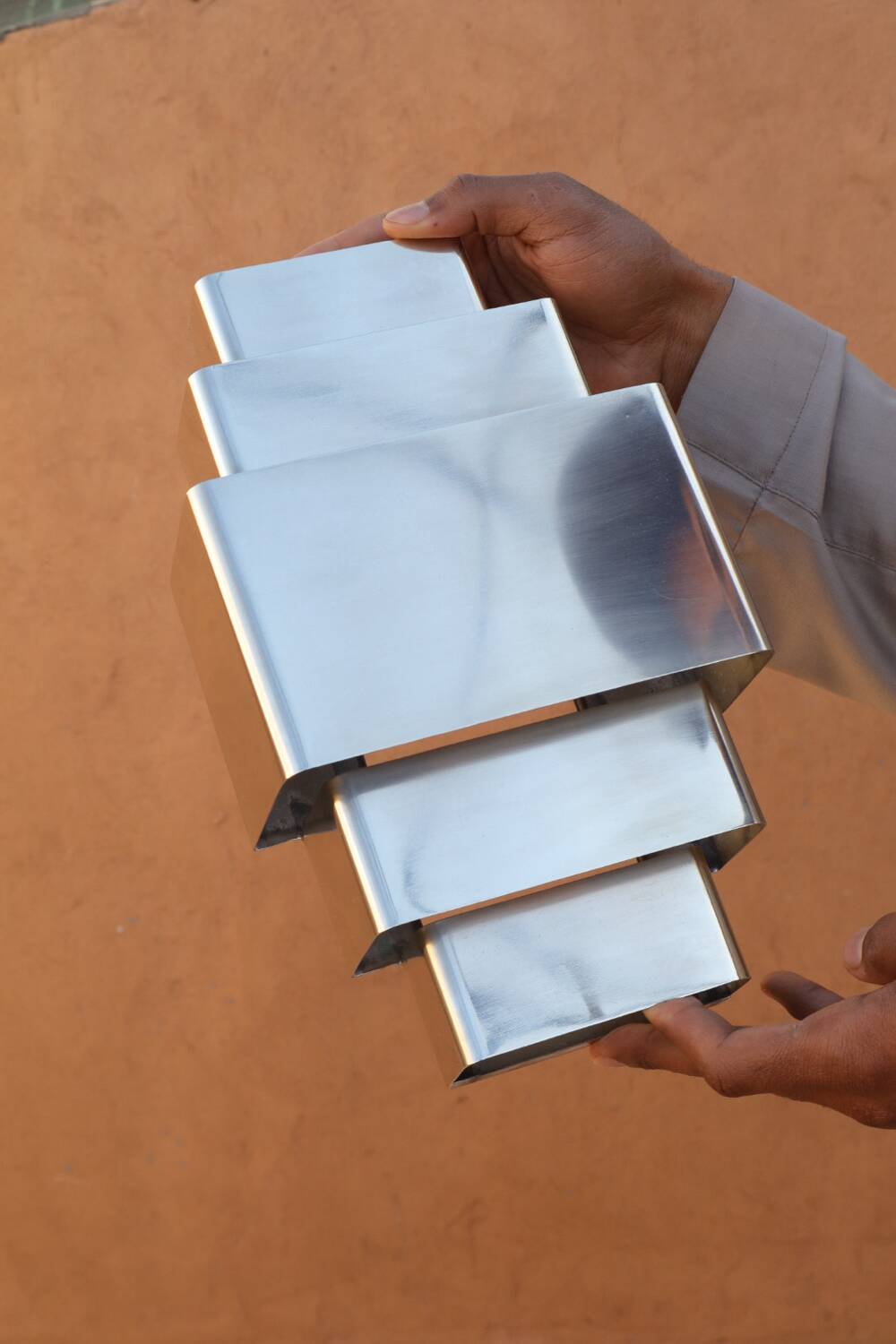 Art Deco Chrome Wall Light (Size M)