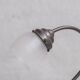 Antique Metal Frosted Glass Desk Lamp