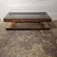 Rectangular smoked acrylic coffee table 1970s | Mid-century modern design furniture