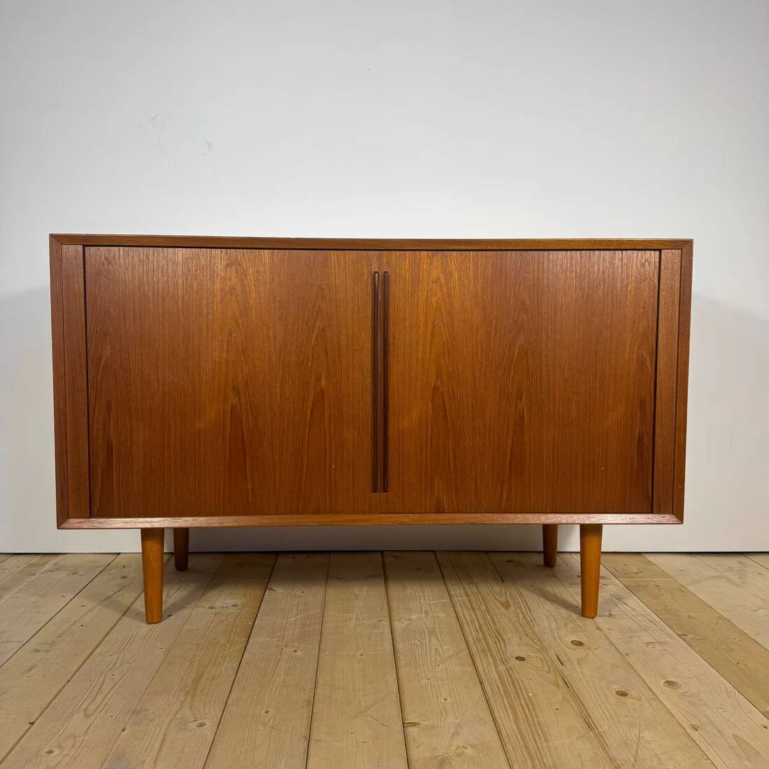 Kai Kristiansen teak sideboard with retractable doors – Denmark 1960s