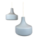 Suspensions opaline vintage – bleu pastel