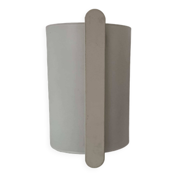 Vintage opaline glass wall light, Delmas France 1970