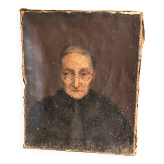 Portrait of a woman in 19th century oil