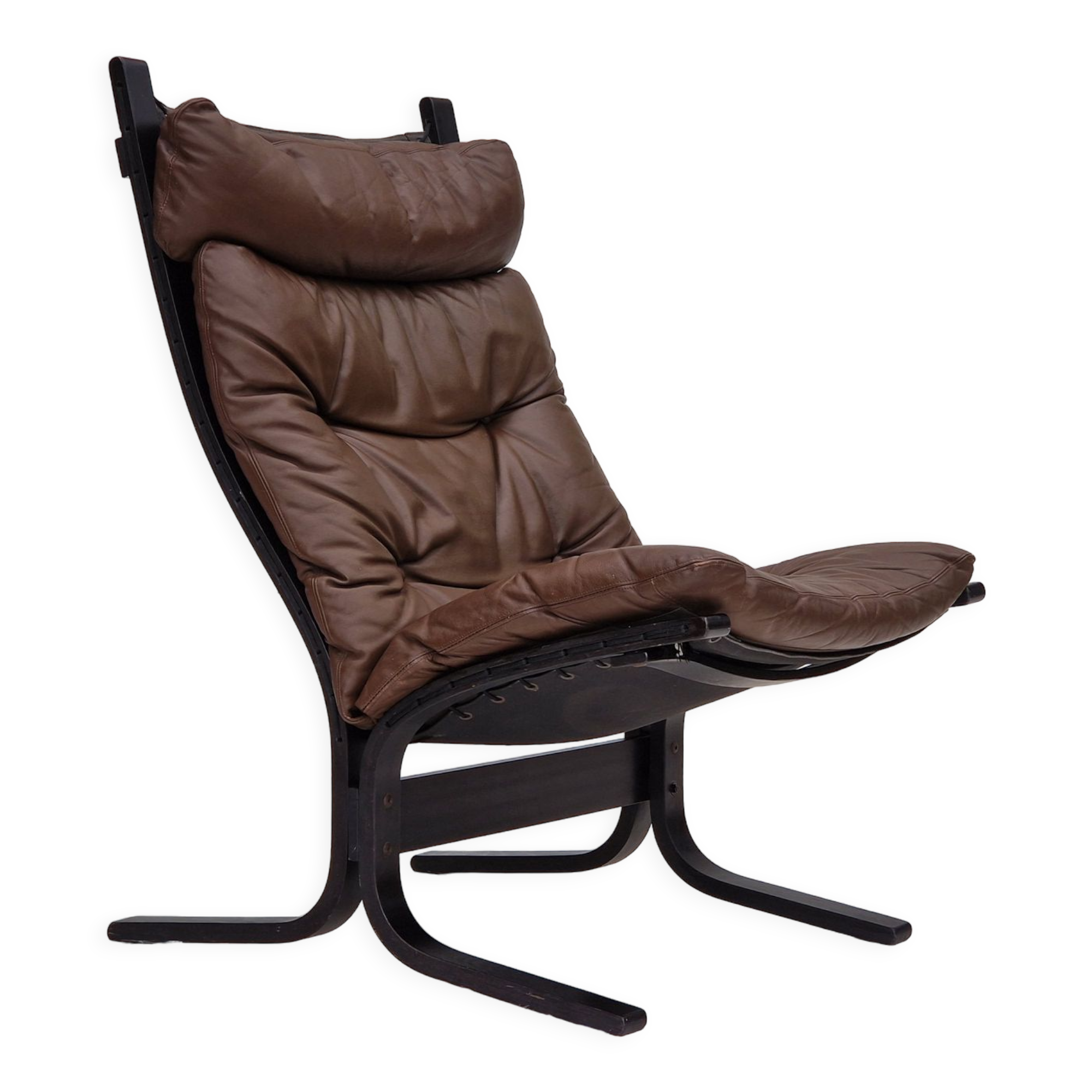 1960’s, Norwegian design, "Siesta" lounge chair by Ingmar Relling, leather, bentwood.