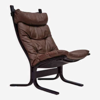 1960’s, Norwegian design, "Siesta" lounge chair by Ingmar Relling, leather, bentwood.