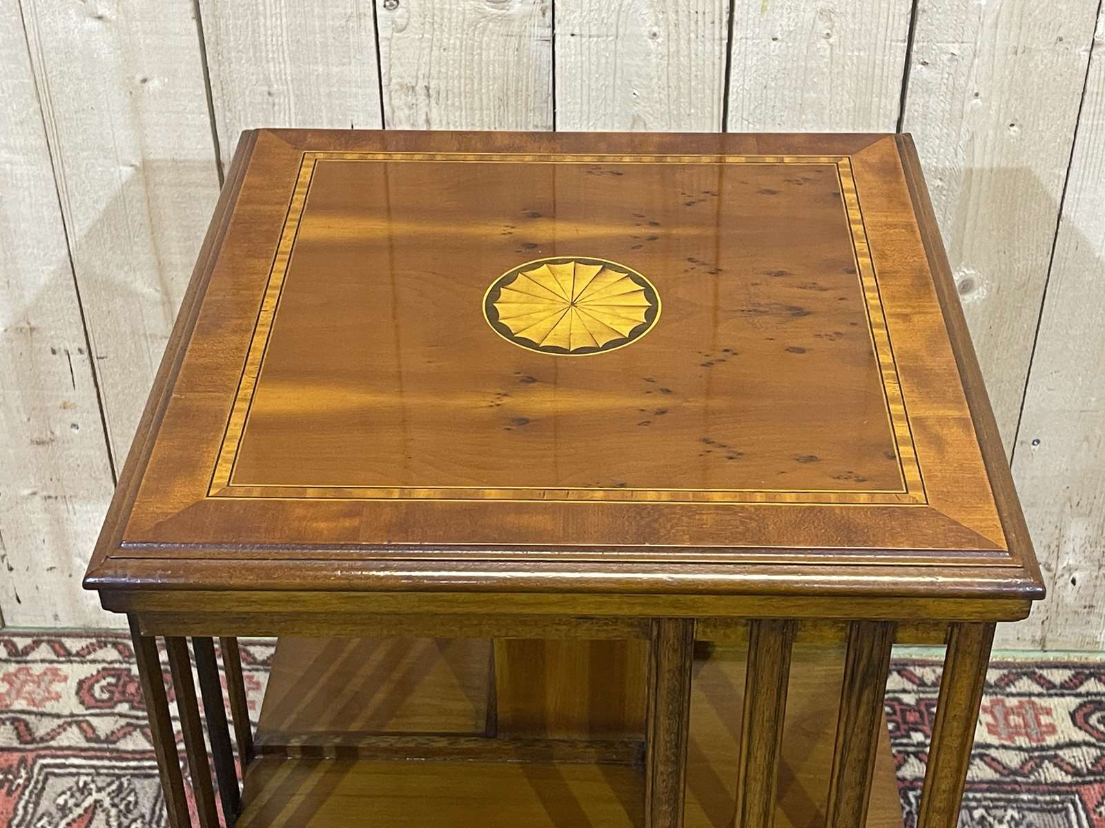 English yew revolving library from the 1950s