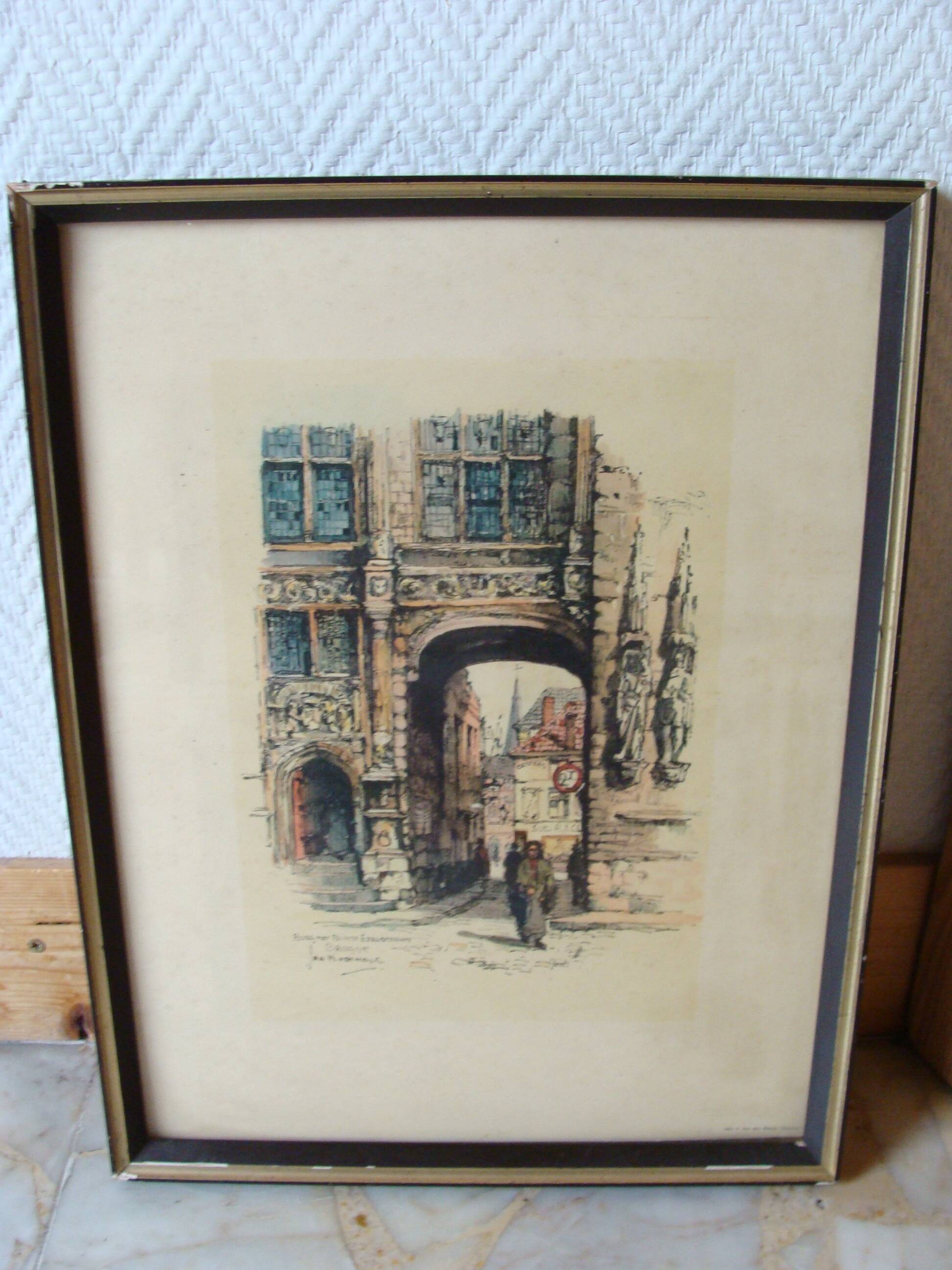 Engraving of Brugge / Jon Korthals