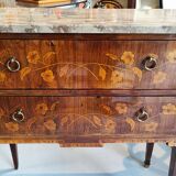 Commode 2 tiroirs Louis XVI