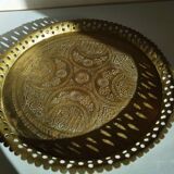 Oriental brass tray