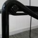 Paire de chaises spaghetti scoubidou noires années 70