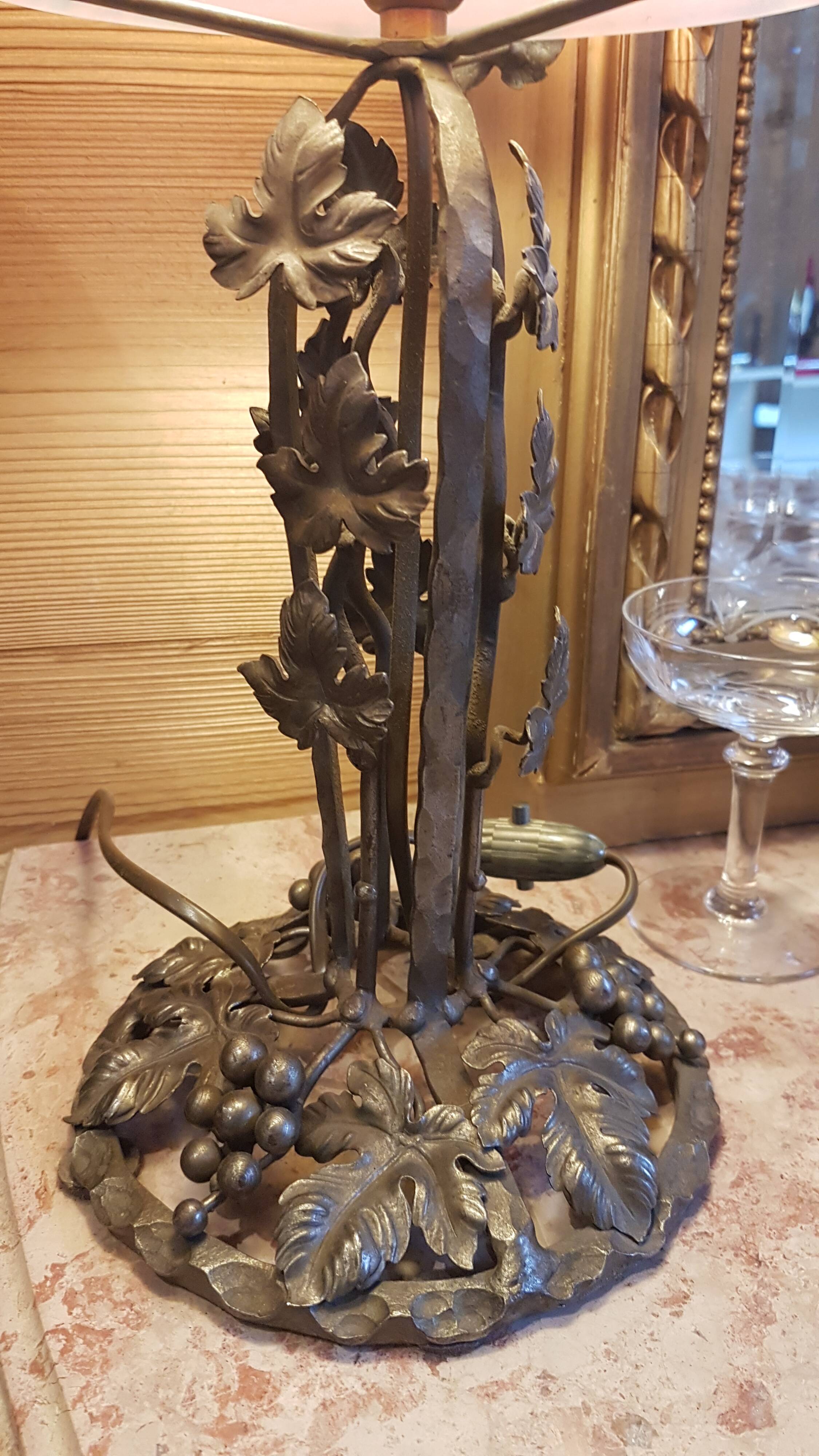 Muller Art Deco glass paste lamp