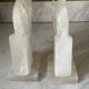 Pair of onyx horse head bookends