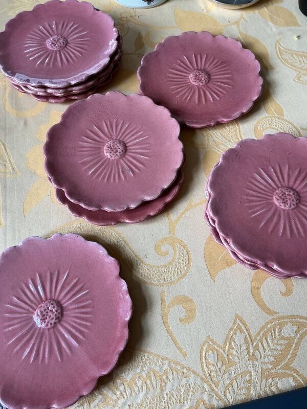 12 assiettes dessert Lunetta Vallauris