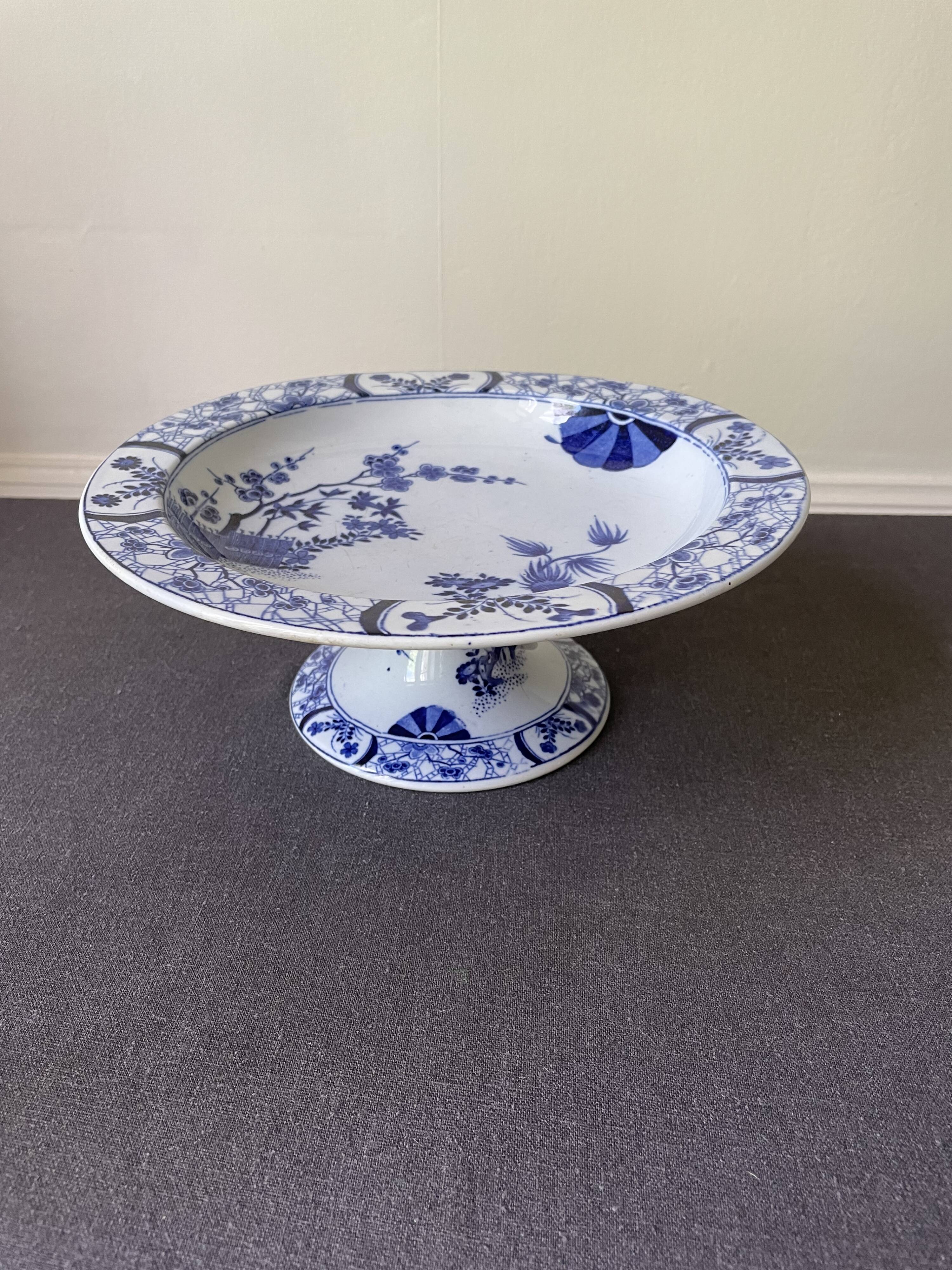 Earthenware compotier Creil & Montereau Japanese service 19th century