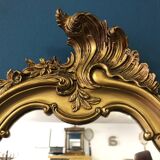 Louis XV style gilded mirror