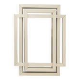 Sculptural mirror in brass - Philippe Jean