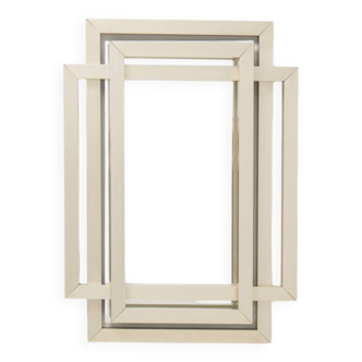 Sculptural mirror in brass - Philippe Jean