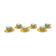 6 coffee cups and saucers, vintage 60s